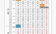2022-2023学年度第一学期行政历